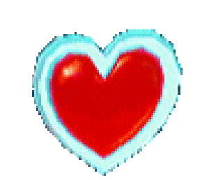 A cute spinning heart